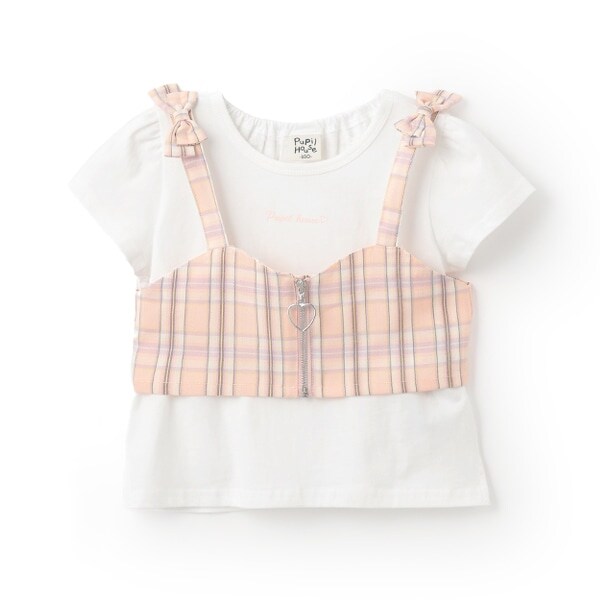 フロントジップビスチェ×半T