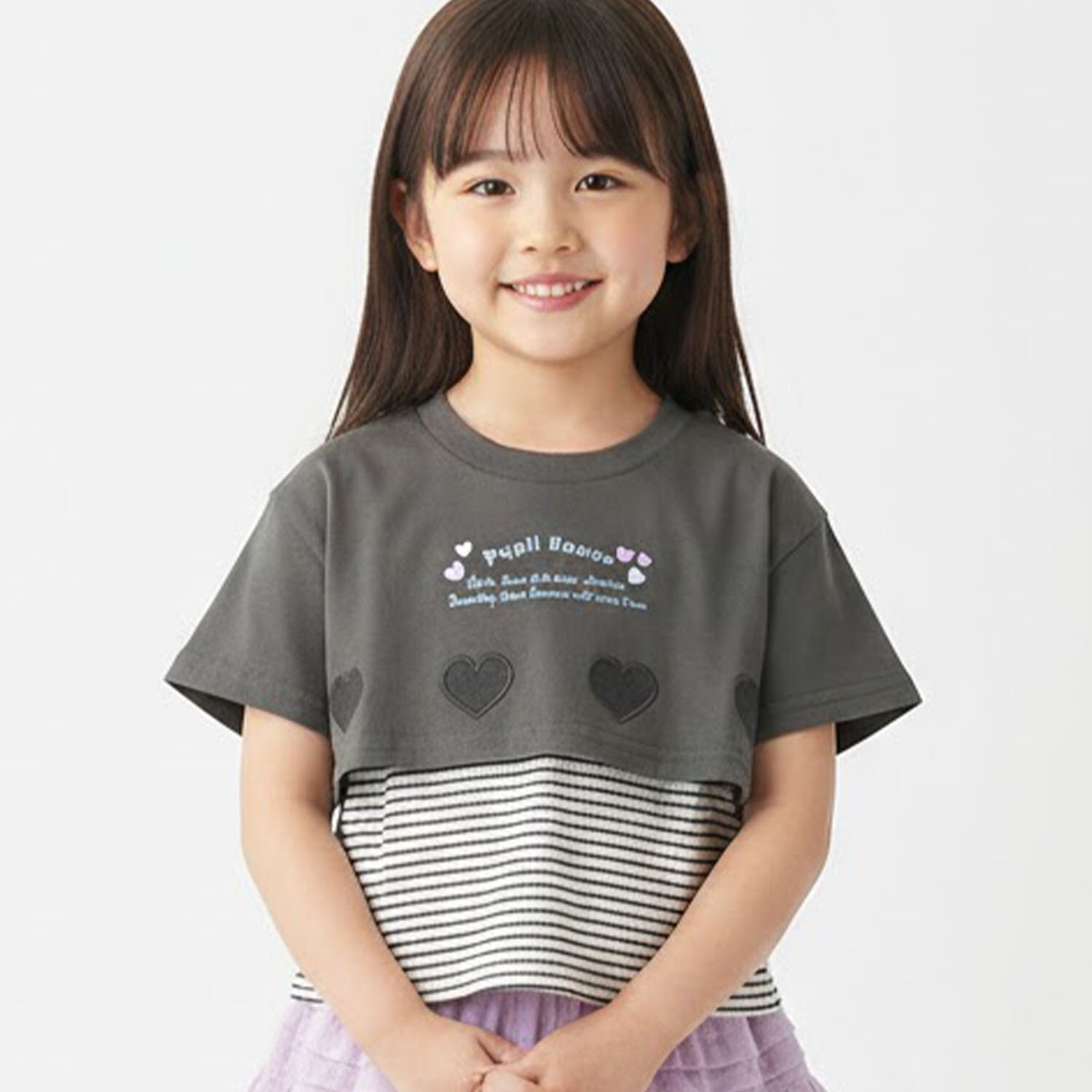 短丈半そでT×タンクトップ