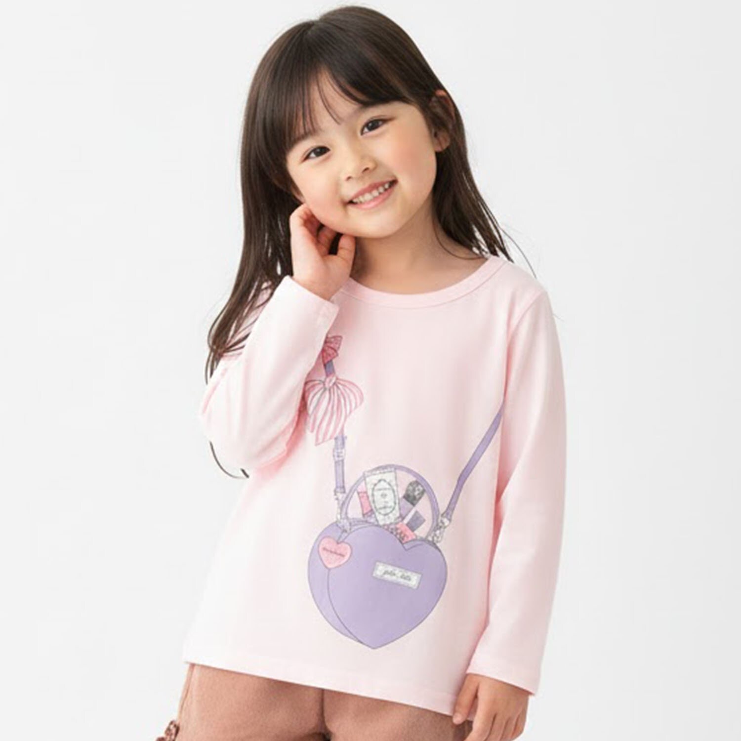 【990★ITEM】ハートポシェットモチーフTシャツ