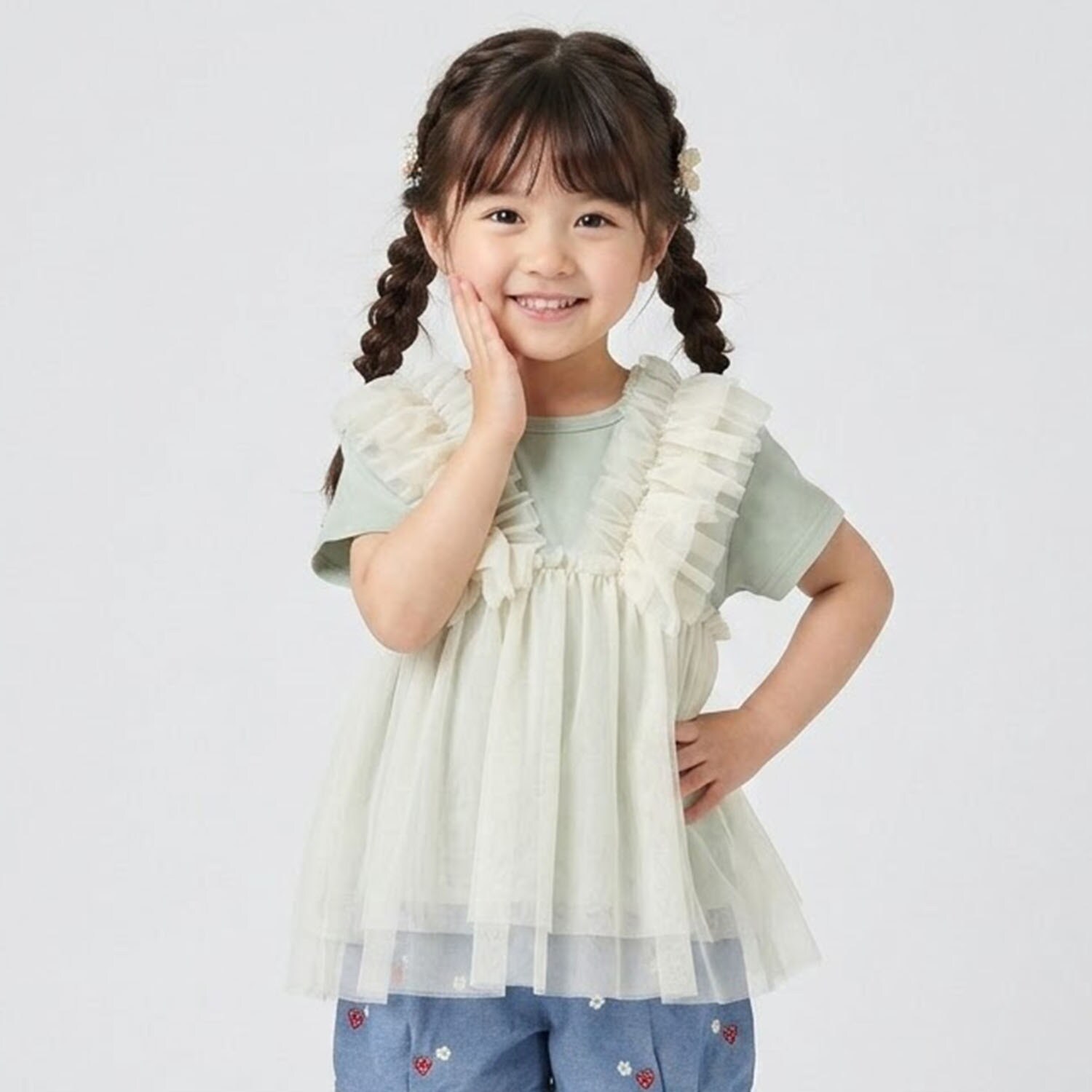 チュールビスチェドッキングTシャツ