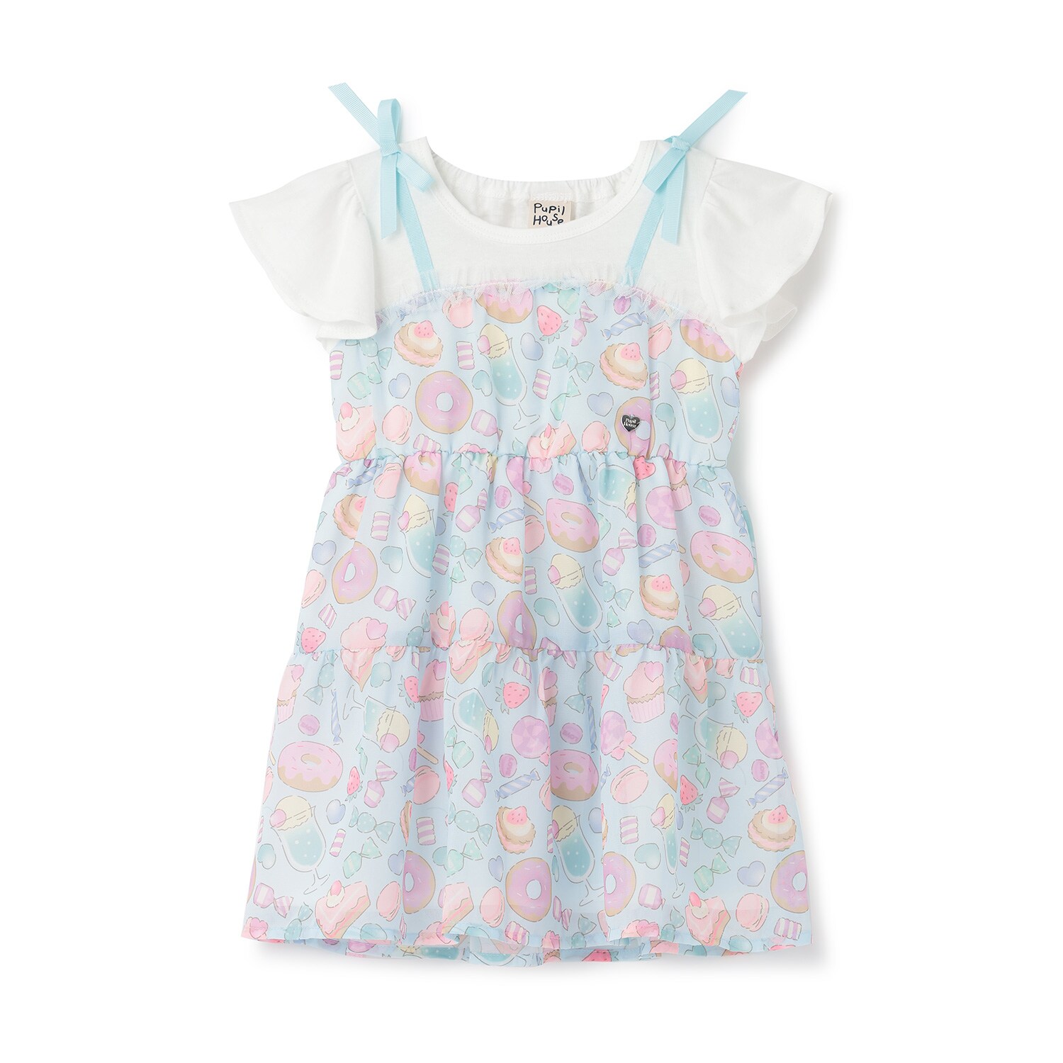 オリジナルプリントシフォンワンピース