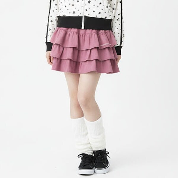 【エンジェルブルー】三段フリルスカート