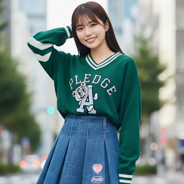 【エンジェルブルー】ナカムラくんチルデンセーター