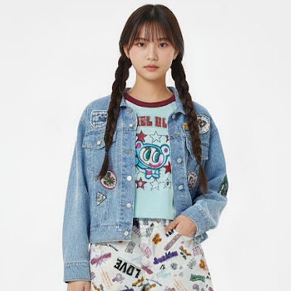 【エンジェルブルー】ナカムラくんワッペンGジャン