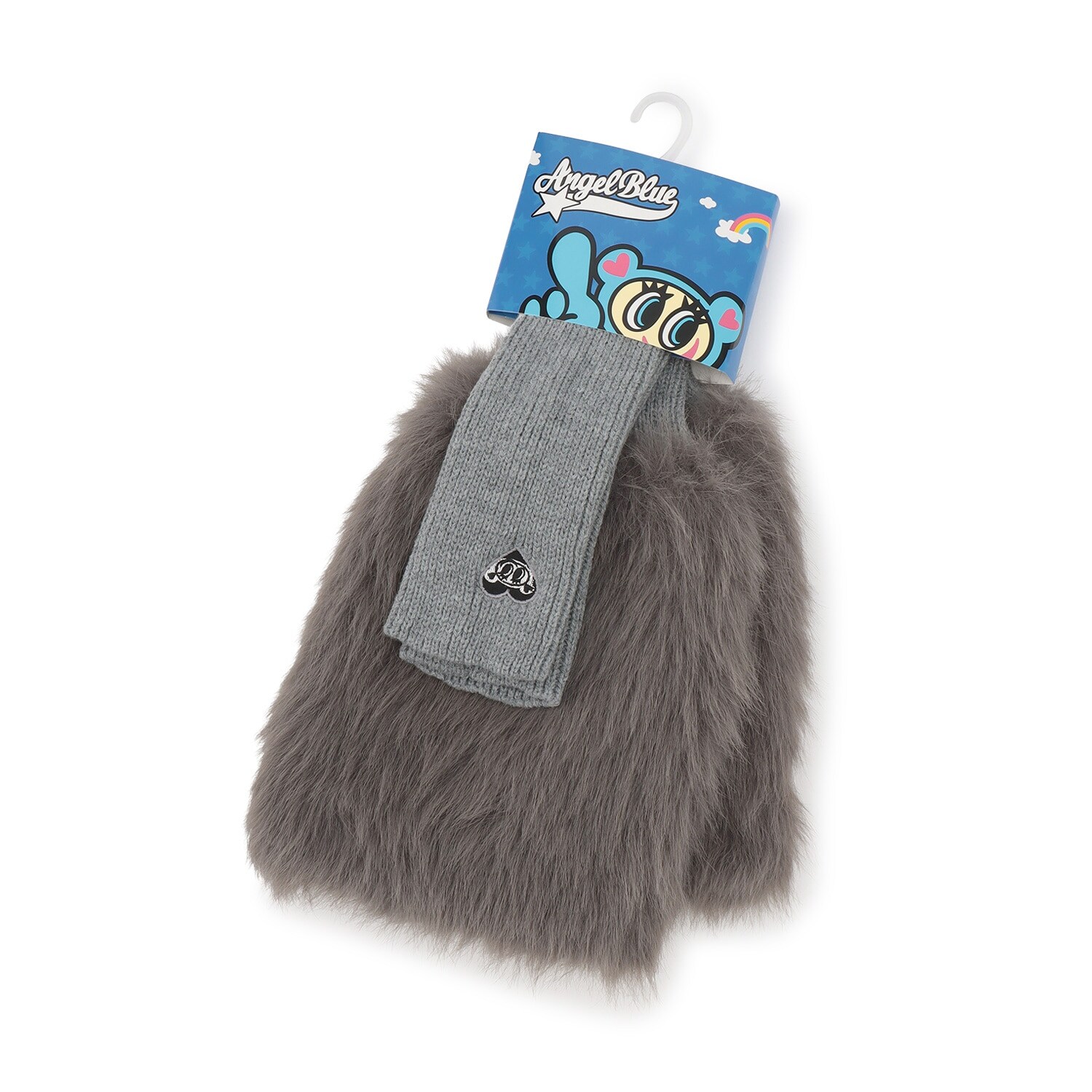 【エンジェルブルー】フェイクファーレッグウォーマー