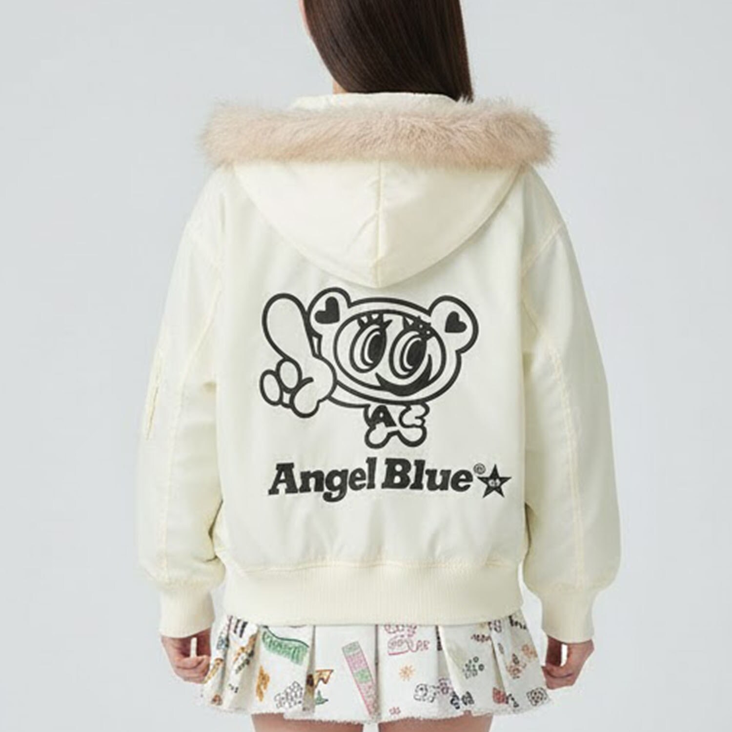 エンジェルブルーナカムラくんフードつきブルゾン
