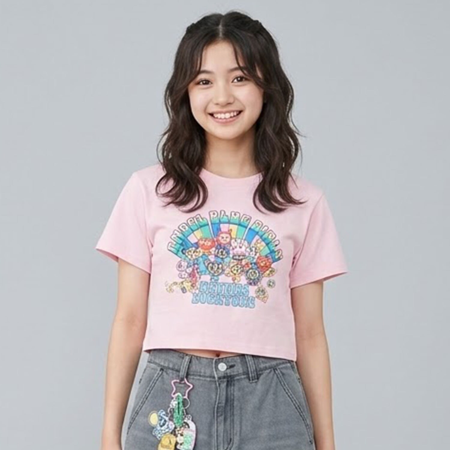 【エンジェルブルー】レインボーオールスターTシャツ