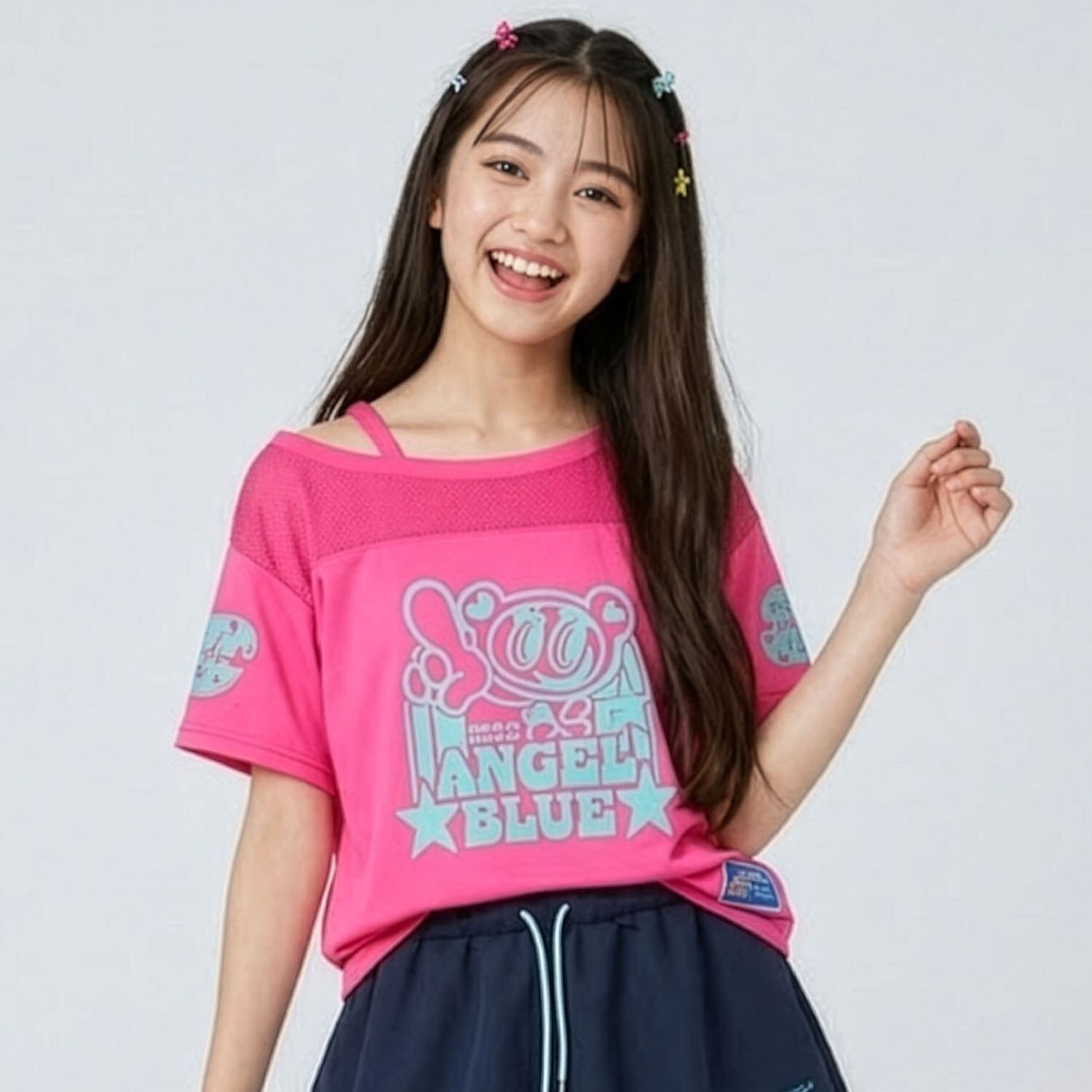 【エンジェルブルー】ナカムラくんオフショルゲームシャツ