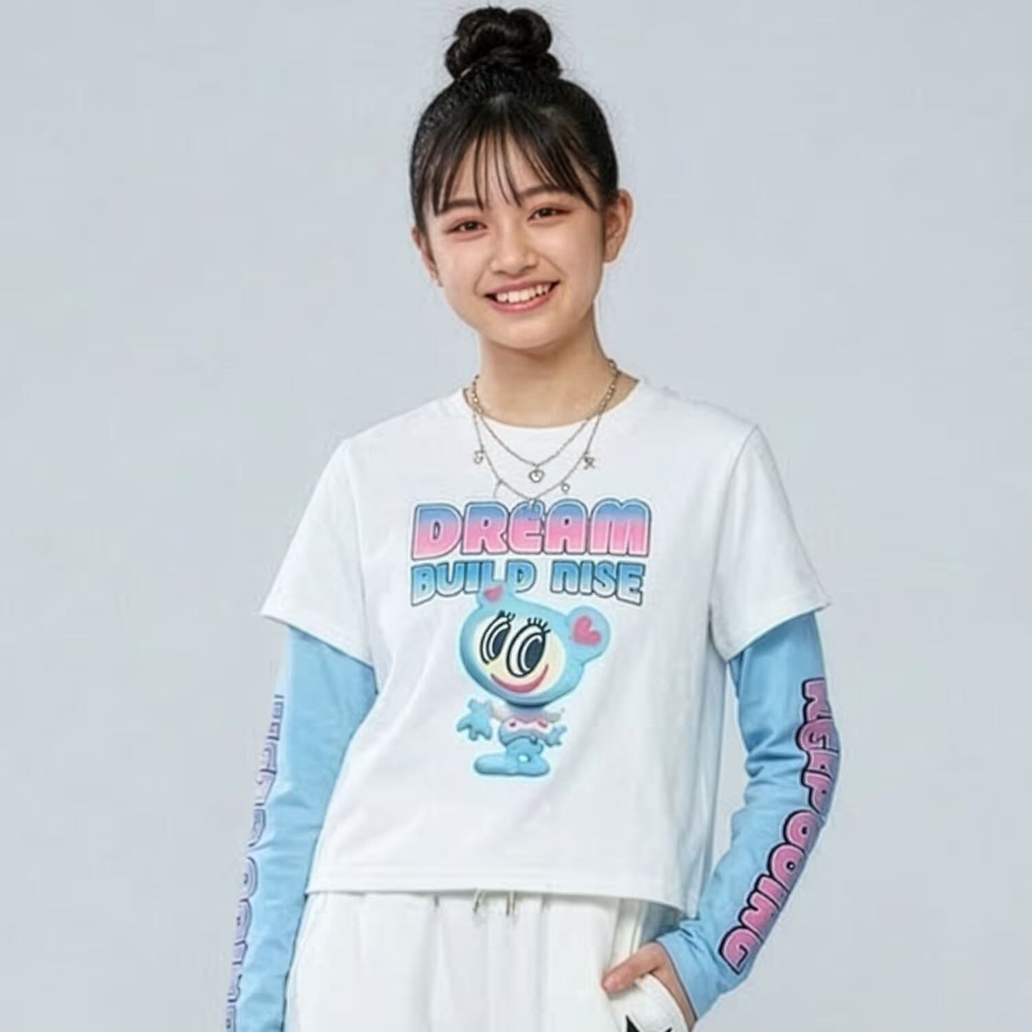 【エンジェルブルー】ナカムラくんレイヤード風Tシャツ