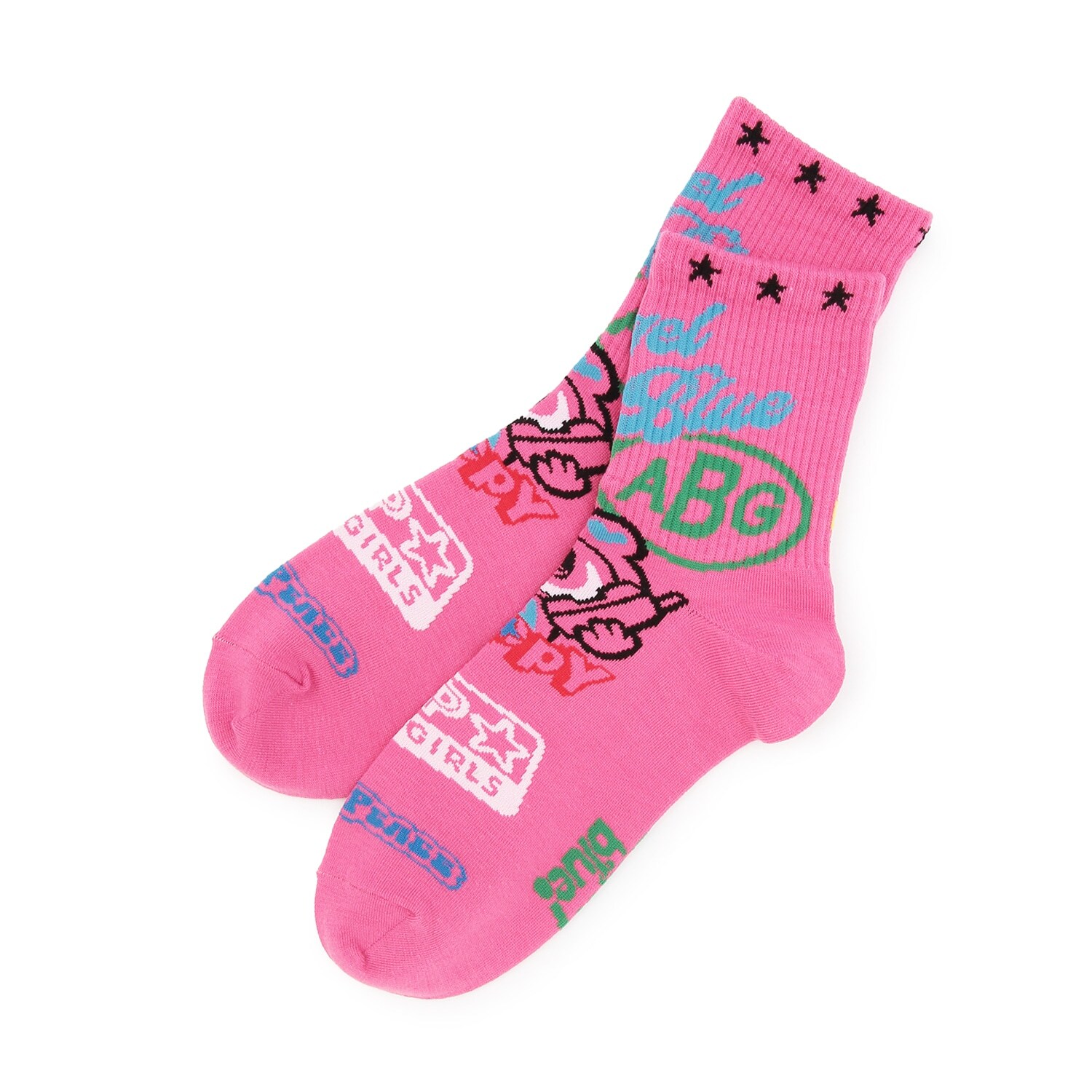 【エンジェルブルー】携帯ナカムラくんソックス