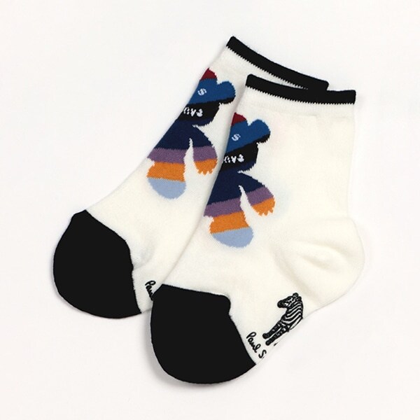 PS HAPPYベアクルーソックス【日本製】