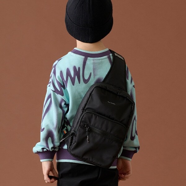 ポールスミスロゴボディバッグ