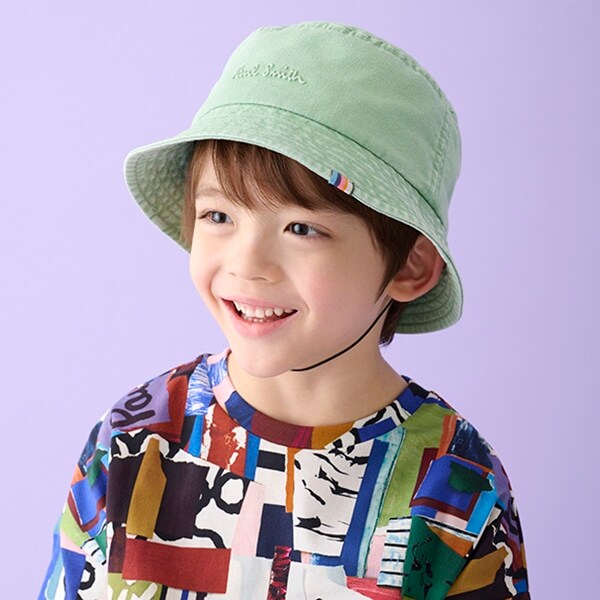 ロゴエンボスデニムバケットハット