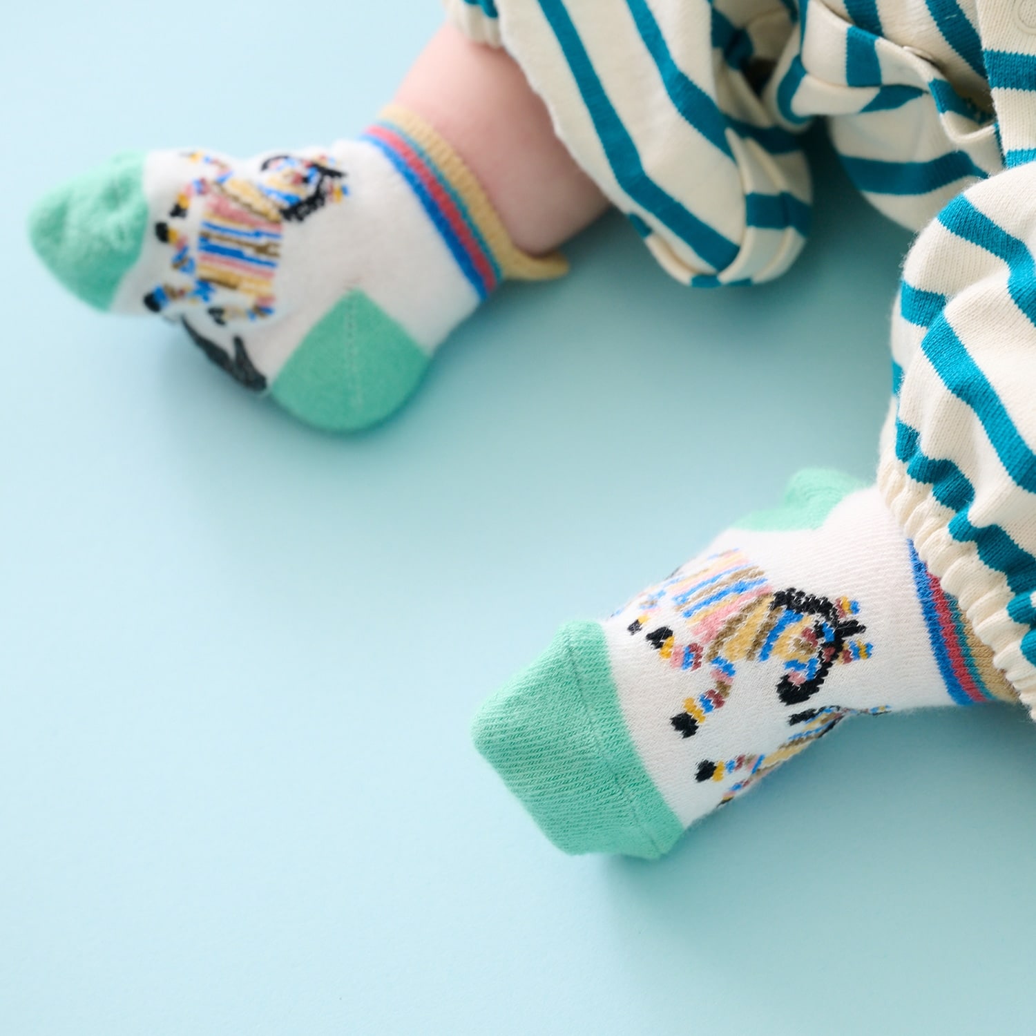ゼブラ柄ベビーソックス
