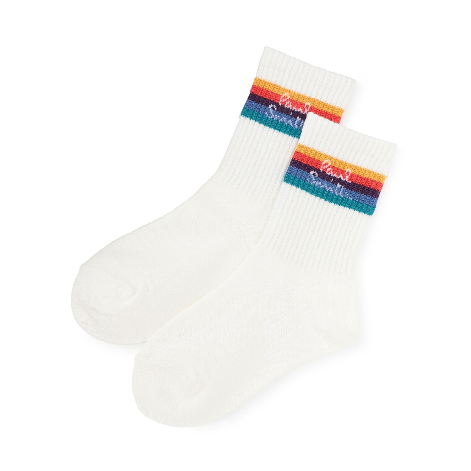 アーティストストライプロゴクルーソックス