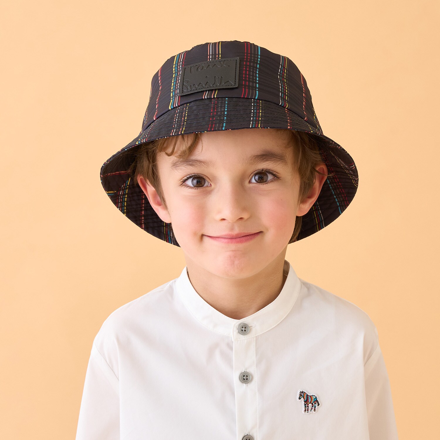 チェックジャカードバケットハット