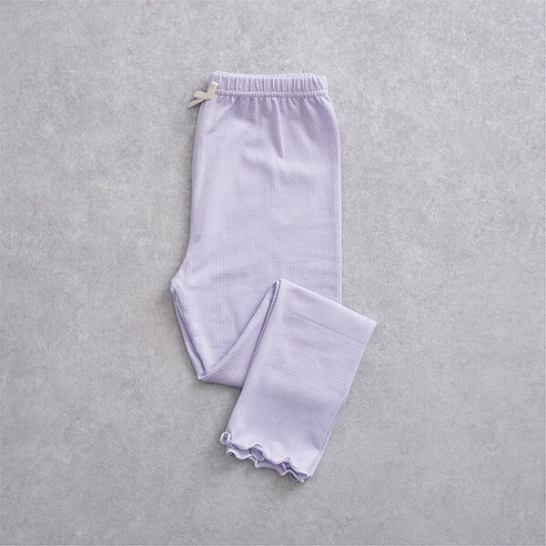 【ラインフラワーメッシュ】メロー7分丈レギンス