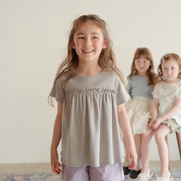 【ふんわりフラワーメッシュ】Love Ribbonsデザイントップス