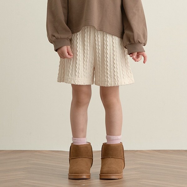 ジャガードニットソーショートパンツ