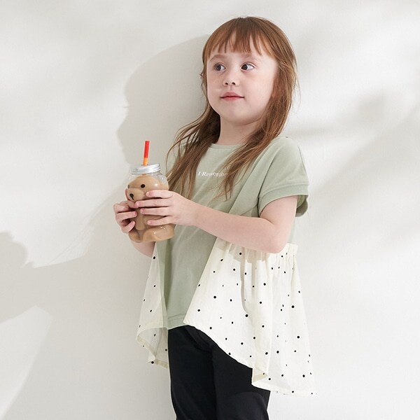 【型崩れしないやわらかコットン】選べる2パターンフェイクレイヤードデザインTシャツ