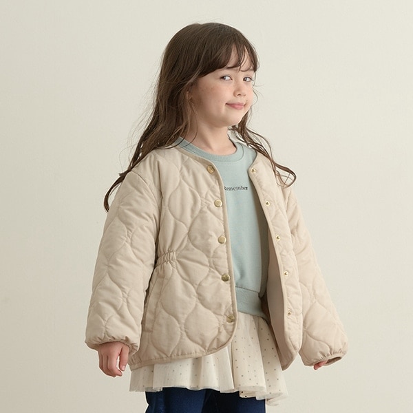 きれいシルエットキルティングブルゾン