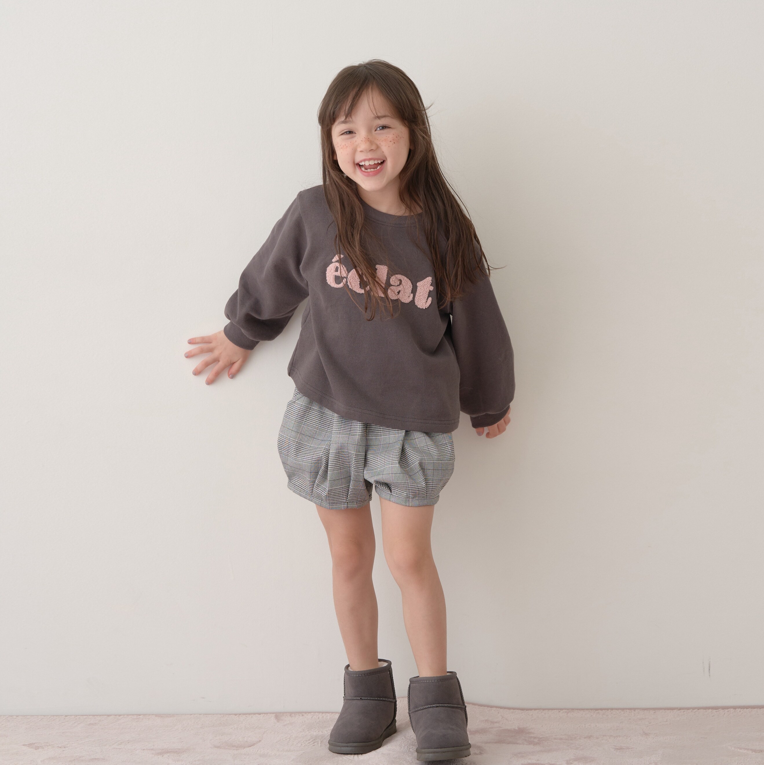 【表コットン毛玉バイバイ】サガラ刺しゅうロゴスウェット