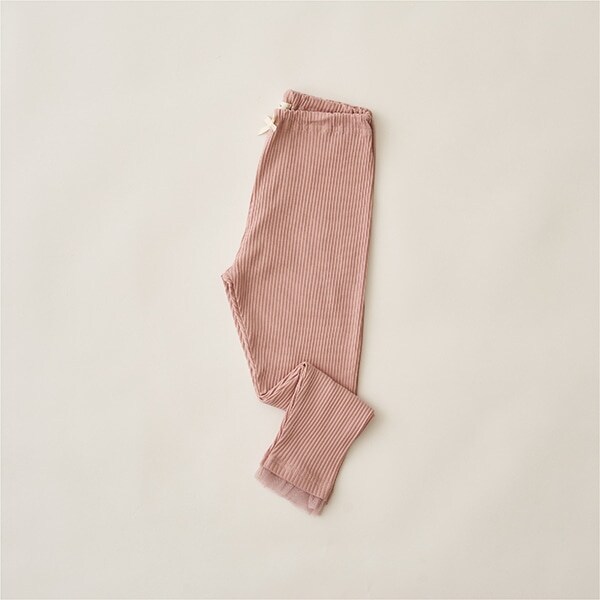 裾チュールフリル9分丈テレコレギンス