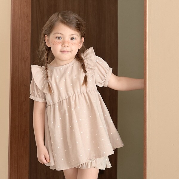 たっぷりギャザーチュニックトップス