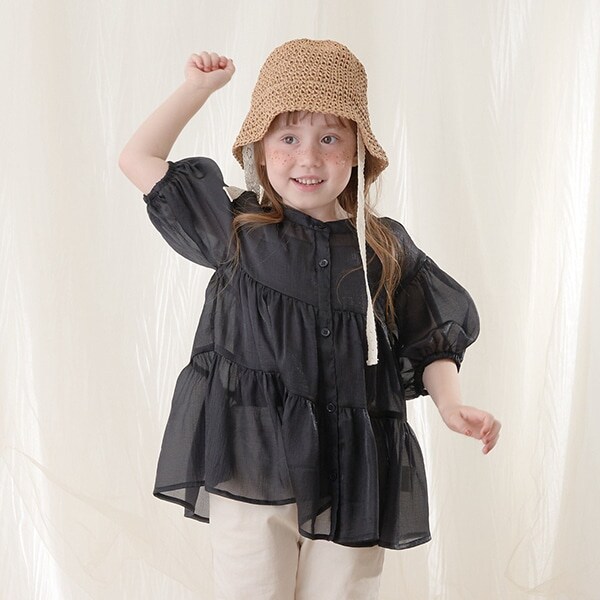 前後2wayシアーティアードチュニック