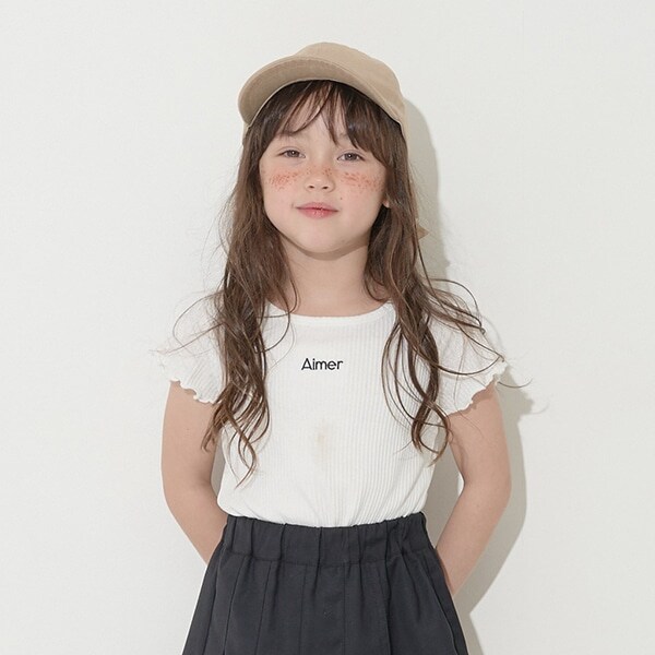 チビ刺しゅうテレコミニミニTシャツ