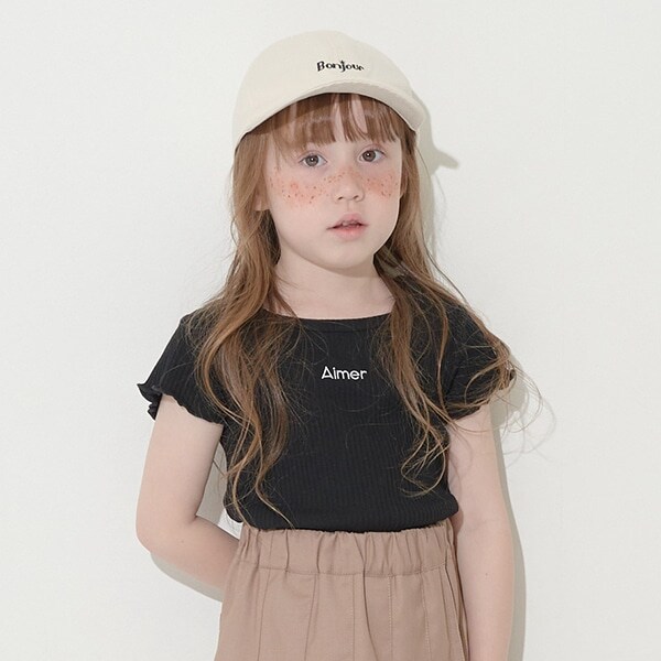 チビ刺しゅうテレコミニミニTシャツ