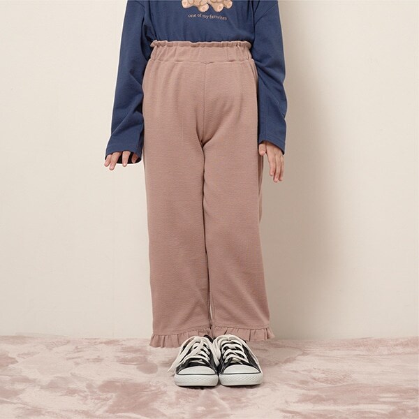 【エニウェアシリーズ】9分丈裾フリルパンツ