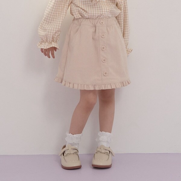 ミニフリルコーデュロイスカパン