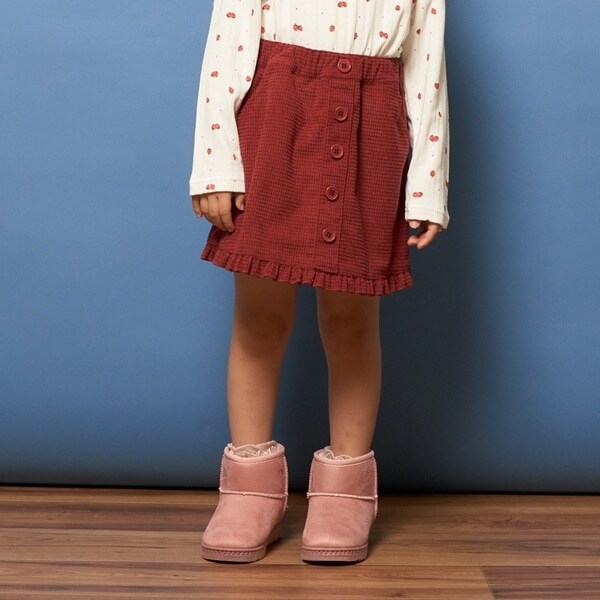 ミニフリルコーデュロイスカパン