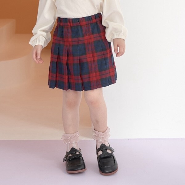 チェックプリーツスカート(インナーパンツ付き)