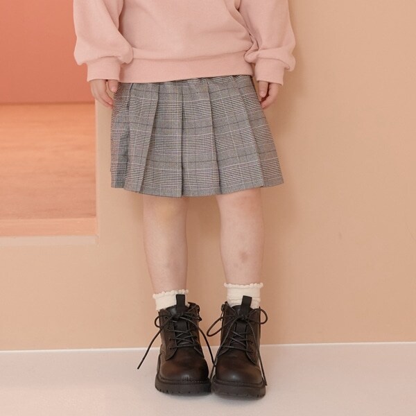 チェックプリーツスカート(インナーパンツ付き)