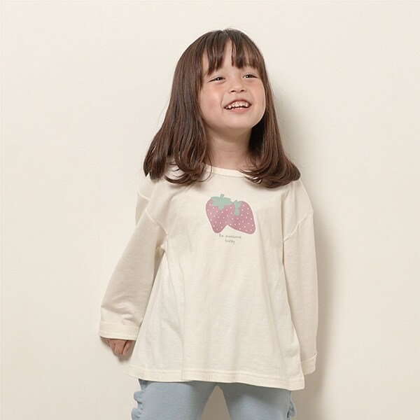 【型崩れしないやわらかコットン】アソートプリントAラインTシャツ