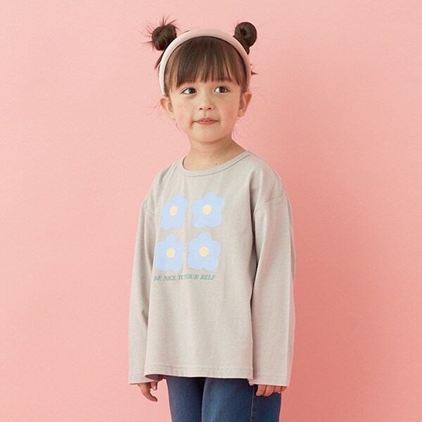 【型崩れしないやわらかコットン】アソートプリントAラインTシャツ