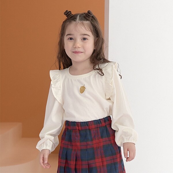 【型崩れしないやわらかコットン】ラメプリントデザイントップス