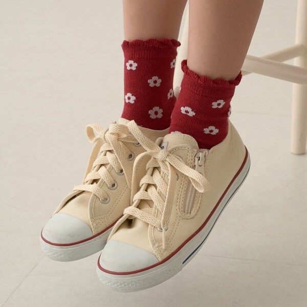 花柄&チェックアソートソックス