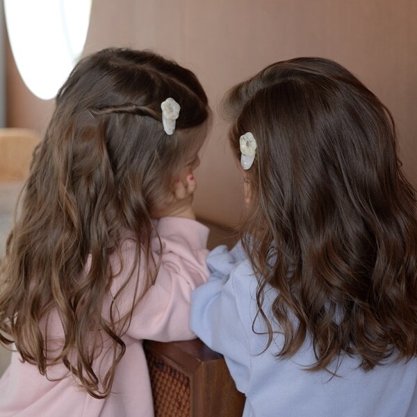 ぷっくりフラワーヘアクリップ2Pセット