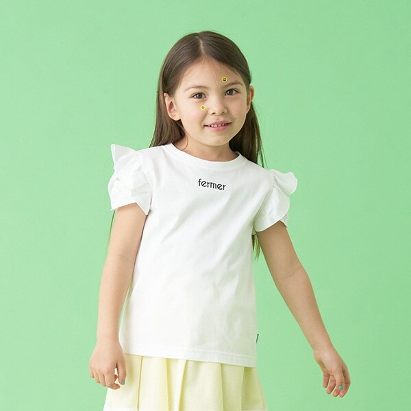 【接触冷感】デザインスリーブワンポイント刺しゅうTシャツ