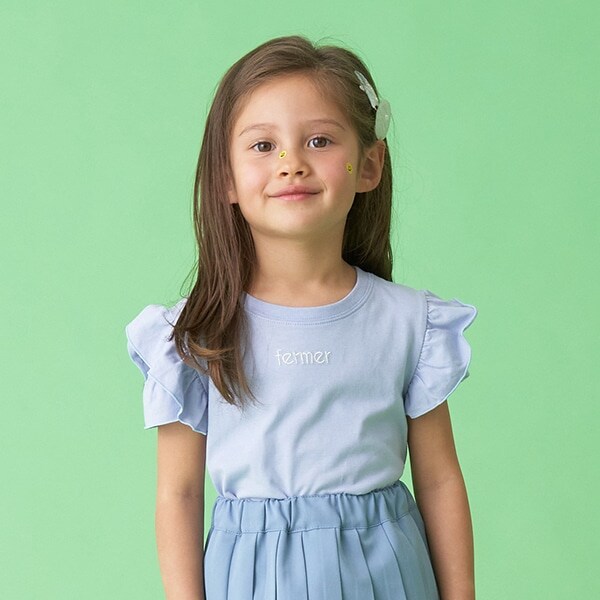 【接触冷感】デザインスリーブワンポイント刺しゅうTシャツ