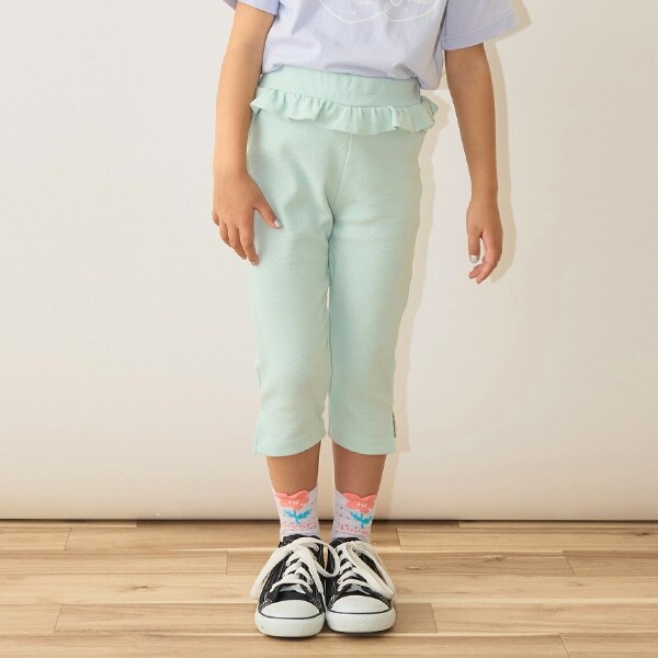 【ともパン】サイドスリット7分丈カプリパンツ