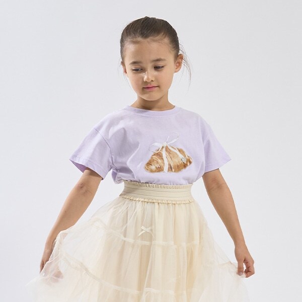 【ソフトコットン】アソートリボンモチーフプリントTシャツ