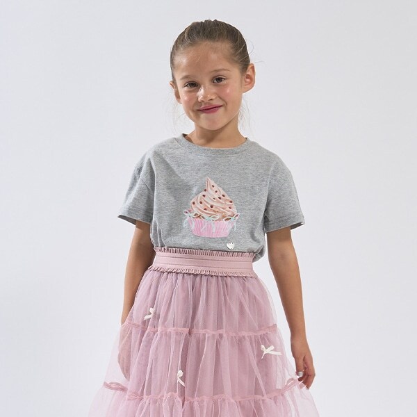 【ソフトコットン】アソートリボンモチーフプリントTシャツ