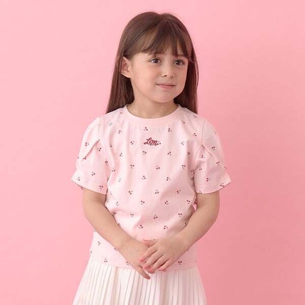 【ソフトコットン】アソート総柄タックスリーブTシャツ