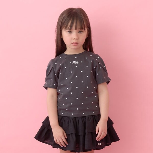 【ソフトコットン】アソート総柄タックスリーブTシャツ