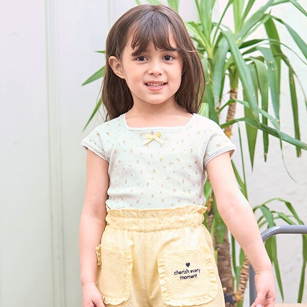 花柄プリントミニミニトップス