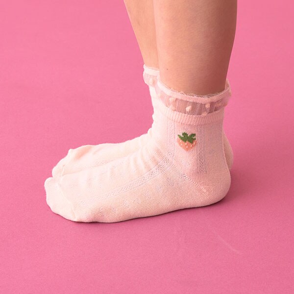 いちごふりふりソックス